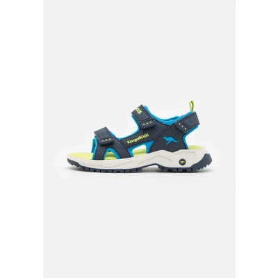 Afbeelding van Kangaroos KAS TURE Unisex Outdoorsandalen voor kinderen, Maat: 31, Dark navy/lime Pu
