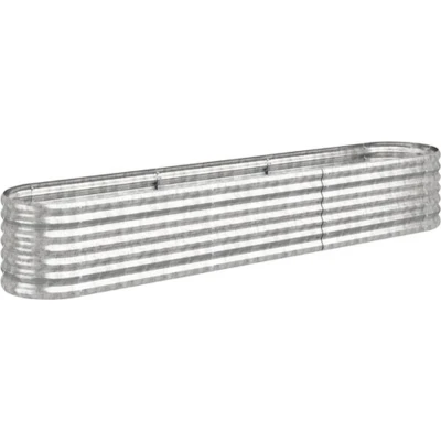 Afbeelding van vidaXL Tuinplantenbak Zilver 224 x 40 36 cm