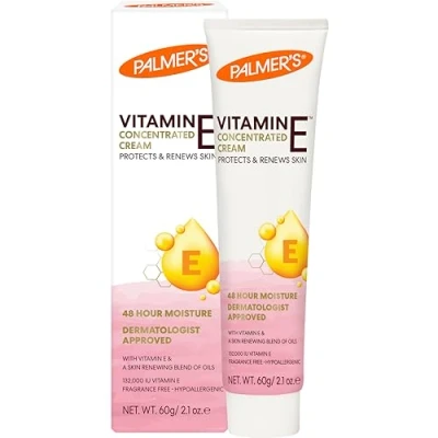 Afbeelding van Palmers Natural Vitamine E geconcentreerde crème voor mannen en vrouwen, wit, 60 ml