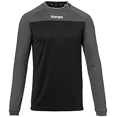 Afbeelding van Kempa Prime Longsleeve Kind Zwart Antraciet Maat 152
