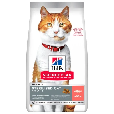 Afbeelding van Hill&#039;s Science Plan Sterilised Cat Adult Kattenvoer met Zalm 1.5 kg