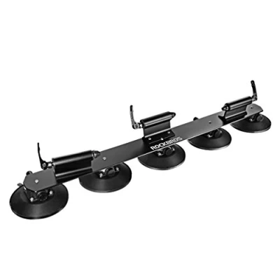 Afbeelding van ROCKBROS Fietsdeur voor dak, auto, bevestiging fietsendrager, zuignap, dakdrager, zwart, 1 fiets