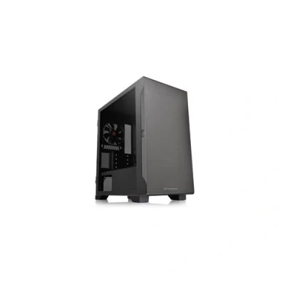 Image de Thermaltake S100 TG Tour micro ATX panneau latéral fenêtré (verre trempé) pas d&#039;alimentation (PS/2) noir USB/Audio