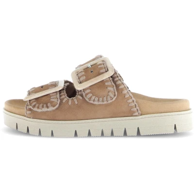 Afbeelding van Gabor Pantoffels, Dames, Maat: 44, Walnut Veloursleer