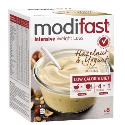 Afbeelding van Intensive Pudding Hazelnoot &amp; Yoghurt 8 Zakjes