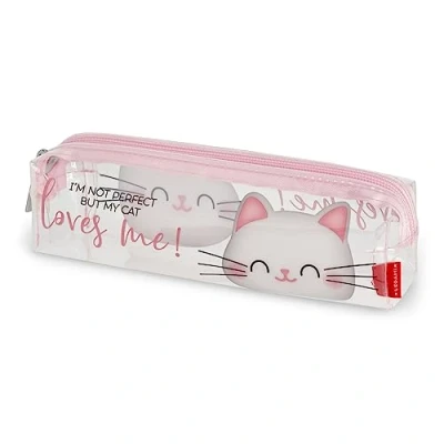 Afbeelding van Legami Pennenzak Transparant Kitty
