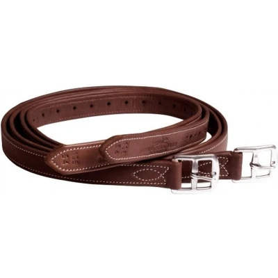 Afbeelding van Schockemöhle Stijgbeugelriemen Chantilly Royal/Oak/Cream/Zilver 115cm