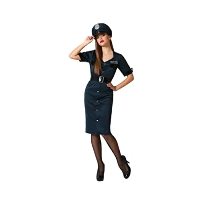 Afbeelding van Kostuum Politie Vrouw Blauw Maat XS/S