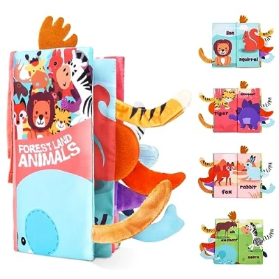 Afbeelding van Vicloon boek stof voor baby&#039;s, van stof, zacht schrijven, intelligentie, speelgoed, cadeau, reisspeelgoed, perfecte baby, vroege douche (22 x 13 cm)