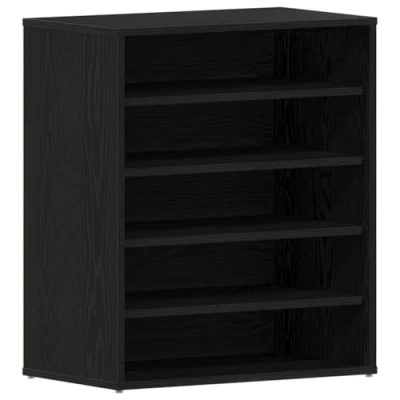 Afbeelding van vidaXL Schoenenkast Zwart Eiken 60x35x70 cm Geengineerd Hout