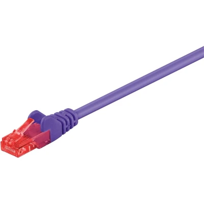 Afbeelding van MicroConnect U/UTP CAT6 1M Purple PVC Unshielded Network Cable, PVC, 4x2xAWG 26 CCA