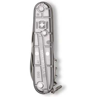 Afbeelding van Victorinox Huntsman Silver Tech Zakmes 91 mm 15 Functies Transparant Zilver