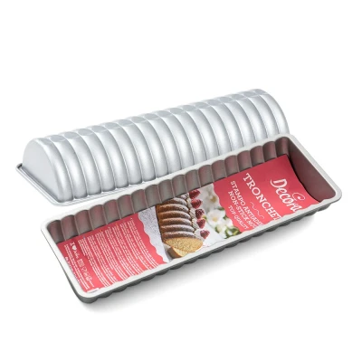 Afbeelding van Bakvorm Log Wavy 31x5(h)cm
