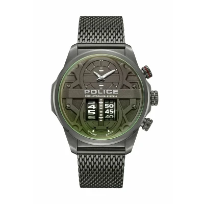 Afbeelding van Police UHR Rotorcrom Horloge, Heren, Maat: One Size, Grau