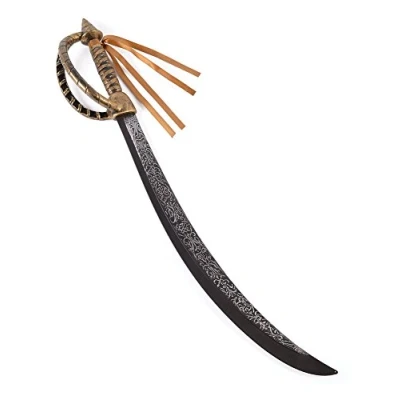 Afbeelding van Bristol Novelty BA380 Pirat Cutlass Deluxe zwaard, uniseks, volwassenen, 76,2 cm