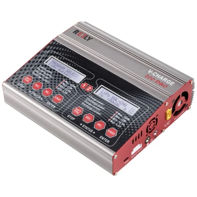 Afbeelding van Reely V Charge 200 Duo Multifunctionele modelbouwlader 12 V, 230 10 A NiMH, Li poly, ion, LiHV, Lood calcium, Loodzuur