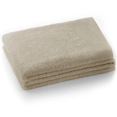 Afbeelding van AmeliaHome Handdoek beige 50 x 100 cm 100% katoen absorberend Cappuccino Amari