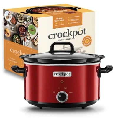 Image de Crock pot scv400rd 050 mijoteuse electrique rouge 3.5 l
