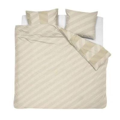 Afbeelding van Damai dekbedovertrek Atomy Satijn 240x200/220 cm Soft Beige + 2 kussenslopen 60x70