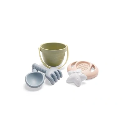 Afbeelding van Dantoy Set van 5 Tiny Series emmers Zandspel milieuvriendelijk bioplastic vanaf 10 maanden