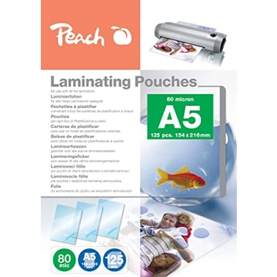 Afbeelding van Peach PP580 03P lamineerfolie DIN A5 80 micron voor alle gangbare lamineerapparaten lot van 125