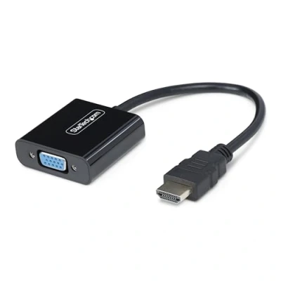 Afbeelding van StarTech HDMI naar VGA Adapter, 1080p (HDMI, 18.95 cm), Data + Video Zwart