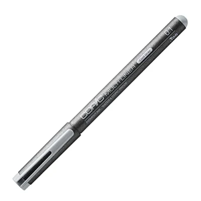 Image de Copic multiliner 0.1 gray marqueur pen mlg01