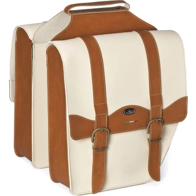 Afbeelding van Monte Grappa Dubbele tas 17L Cruiser Vintage cognac/cream