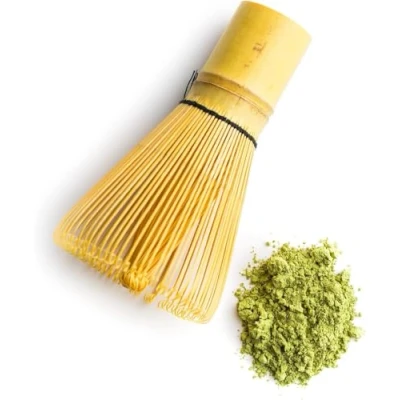 Afbeelding van matcha garde, traditionele Chasen bamboe 100 stokjes, Japanse ceremonie accessoire, garde voor theeceremonie