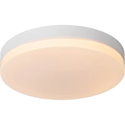 Afbeelding van Lucide BISKIT Plafonnière Badkamer Ø 40 cm LED 1x36W 2700K IP44 Wit