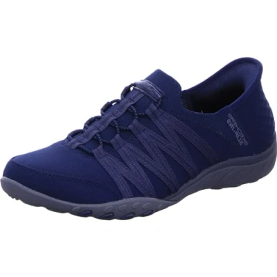 Afbeelding van Skechers Breathe easy Roll With me Sneakers voor dames, Navy Blauw