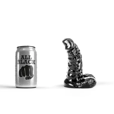 Afbeelding van All Black Dildo Zwart 13 cm