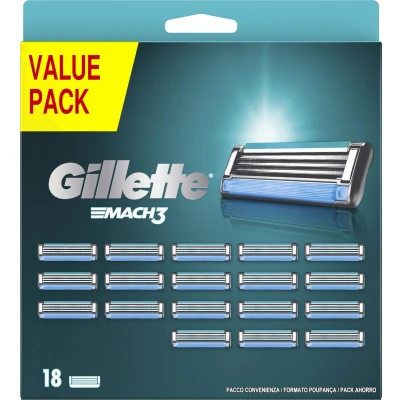 Afbeelding van Gillette Mach3 Scheermesjes 18 Stuks