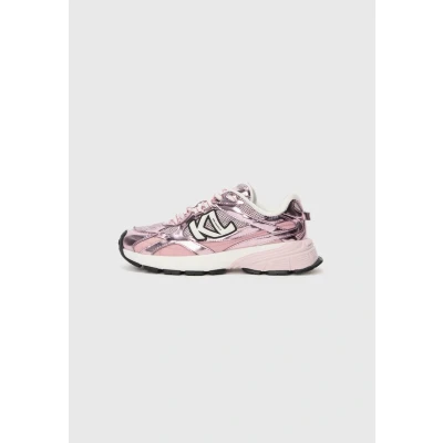 Afbeelding van KARL Lagerfeld Orion Sidetrim Sneakers laag, Dames, Maat: 37, Pink/natural Leer en textiel