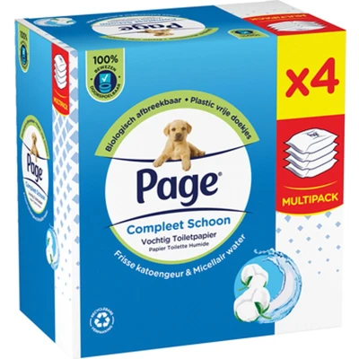 Afbeelding van Page Cotton Fresh vochtig toiletpapier navulverpakking