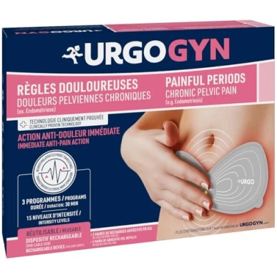 Afbeelding van Urgo Elektrotherapie Patch voor Menstruatiepijn Oplaadbaar en Herbruikbaar 3 Programma&#039;s 15 niveau&#039;s Chronisch Bekkenpijn