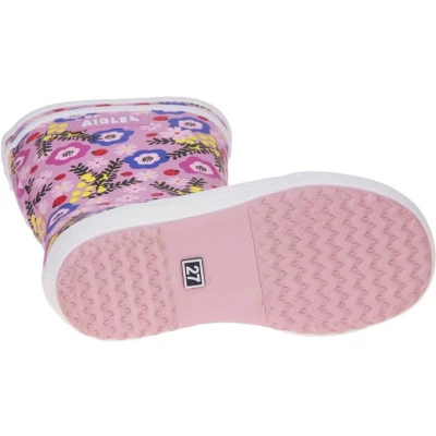 Afbeelding van Aigle Lolly POP PLAY Unisex Regenlaarzen voor kinderen, Maat: 25, Flower power Natuurrubber