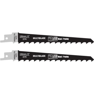 Afbeelding van Multiblade Reciprozaagblad HCS MBR617K Hout 150mm (2 stuks)