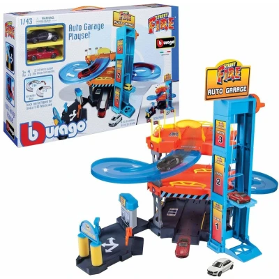 Afbeelding van Burago Autogarage speelset Street Fire 1:43 18 30361