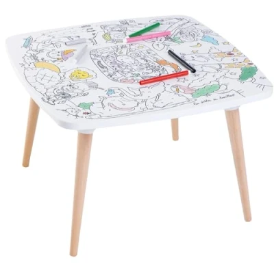 Afbeelding van Kindertafel schildertafel de kleurtafel eerste oneindige presenteert La Savane heeft plezier
