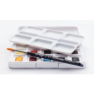 Afbeelding van Van Gogh Aquarelverf, Pocket Box Met 12 Halve Napjes Waterverf
