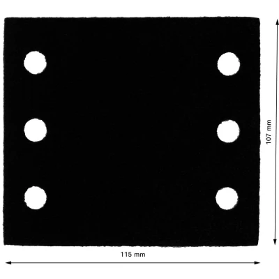 Afbeelding van Bosch Accessories 2608000815 Tussenlaag pad Saver 115 x 107 mm 2 st