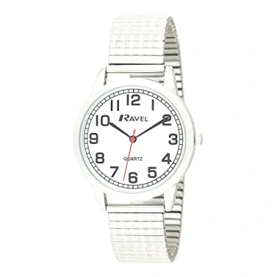 Afbeelding van RAVEL Heren analoog kwartshorloge met roestvrijstalen Armband R0232.11.1, armband, Roestvrij staal,