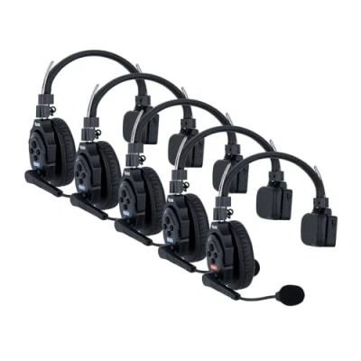 Afbeelding van Rollei Xtalk X5 Intercomhoofdtelefoon, flexibel, ruisonderdrukking, live audio, tot 350 m bereik, 20 uur looptijd (Xtalk X5)