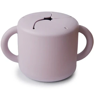 Afbeelding van Mushie siliconen snackbeker soft lilac