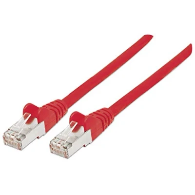 Afbeelding van Intellinet 319065 RJ45 Netwerkkabel, patchkabel CAT 6A S/FTP 1.00 m Rood Afgeschermd (enkel), Afscherming totaal, Halogeenvrij 1 stuk(s)