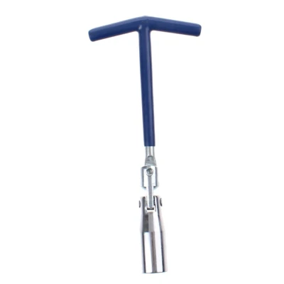 Image de Car Plus Clé à bougie poignée en T 21 cm acier de 16 mm bleu