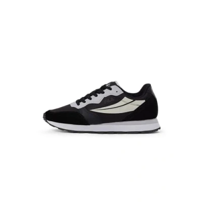 Afbeelding van Fila Hypert Sneakers laag, Heren, Maat: 43, Black/marshmallow Leer en textiel