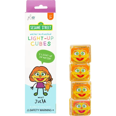Afbeelding van Glopals Light Up Sesamstraat JULIA 4 stuks Badspeelgoed GP FIN 4PK