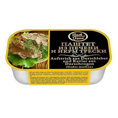 Afbeelding van Best Time 12 stuks kabeljauwlever en kabeljauwkaviaar (12 x 120 g)